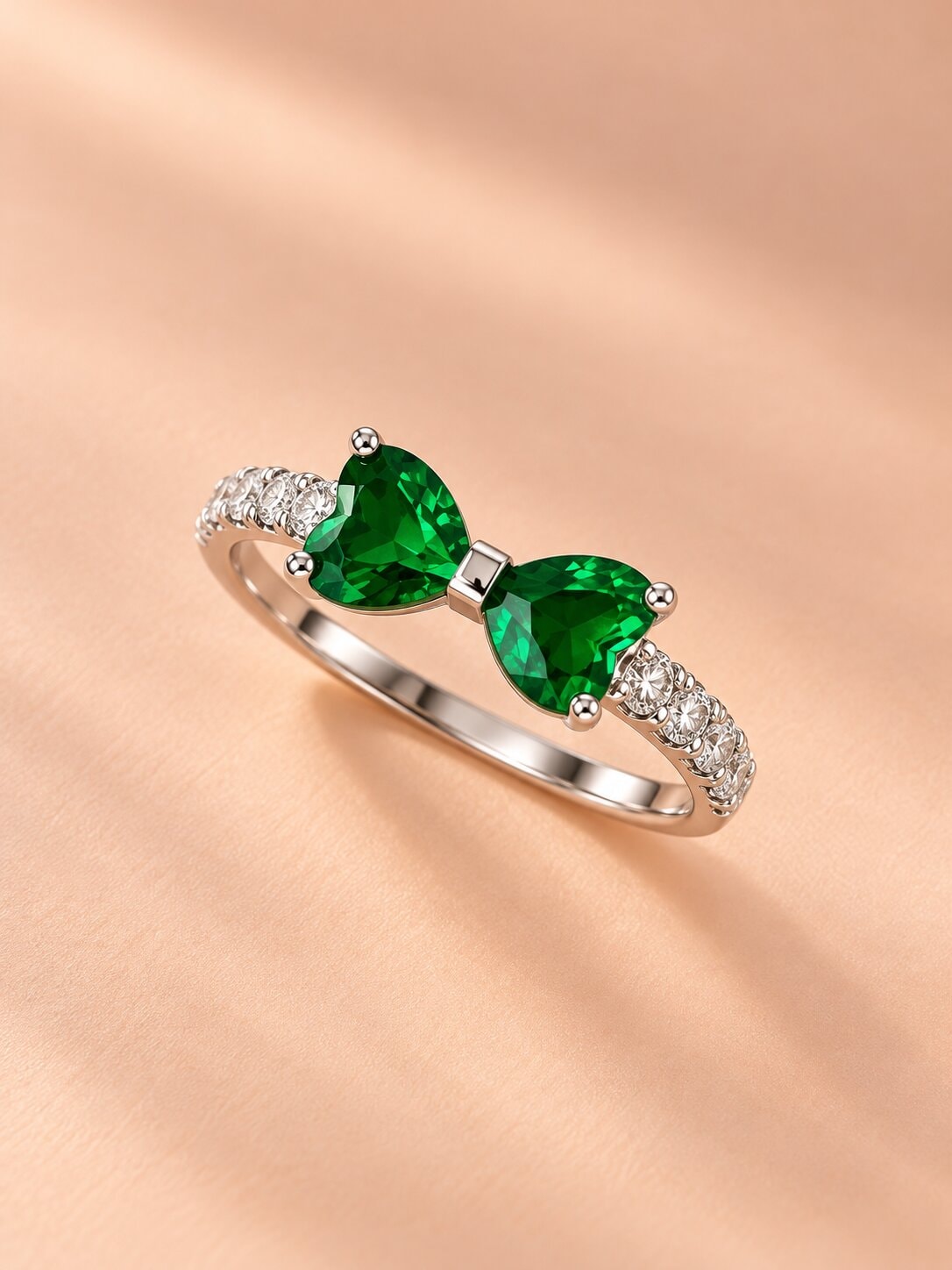 Emerald Bow Ring in Default, photo 1 of 1